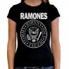 Women’s black Ramones t-shirt with classic punk rock logo