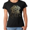 Camiseta mujer Queen dorada