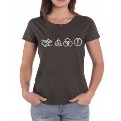 Women Led Zeppelin symbols T shirt