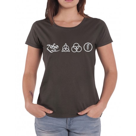 Camiseta mujer Led Zeppelin simbolos