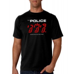 Black The Police rock band mens t-shirt