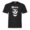 Camiseta negra Misfits clasica con logotipo de calavera para hombre - Made4Rock