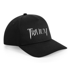 Black Trivium cap with band logo printed on the front