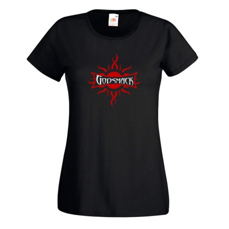 Camiseta Godsmack mujer estilo hard rock y metal alternativo