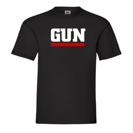 Mens GUN band t-shirt in graphite grey made of premium cotton