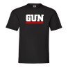 Camiseta de GUN para hombre en color gris grafito de algodón premium