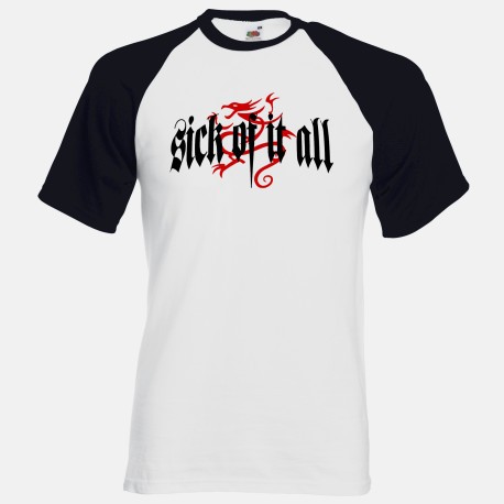 Sick Of It All men baseball T shirt