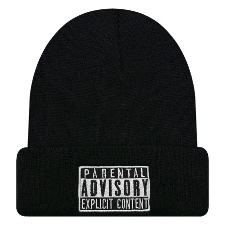 Parental Advisory beanie hat