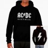  Men Ac/dc Back in Black Hoodie Sweatshirt