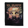 Large Slayer thrash metal band logo screenprinted canvas backpatch for battle jackets