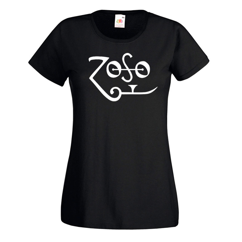 Camiseta mujer Led Zeppelin Jimmy Page Zoso Camiseta mujer Led Zeppelin Jimmy Page Zoso