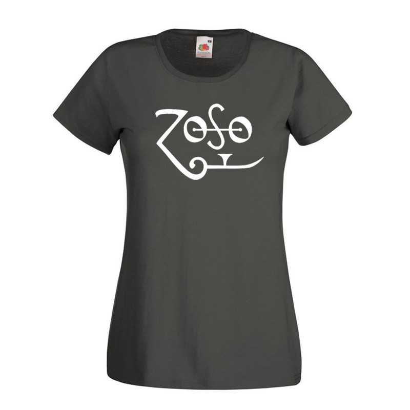 Camiseta mujer Led Zeppelin Jimmy Page Zoso Camiseta mujer Led Zeppelin Jimmy Page Zoso