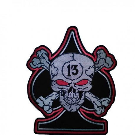 Embroided back patch skull nº13