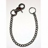 Key chain with carabiner in wide chains