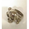 Anillo calavera tibias 