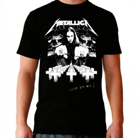 Camiseta hombre  Metallica Cliff'em all 