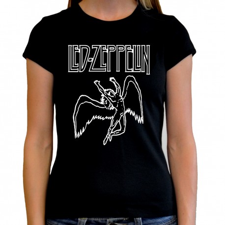 classic rock Led Zeppelin tee women